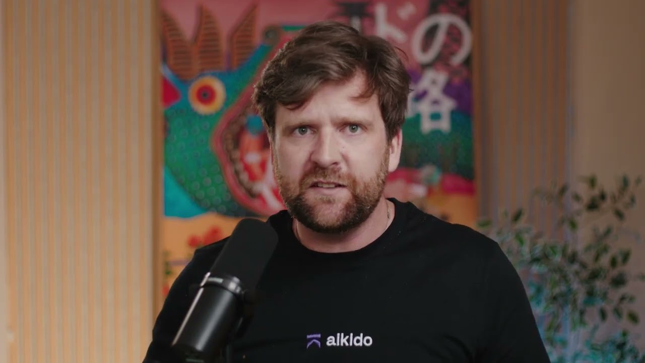 Still from the Aikido Security ad featuring Mackenzie Jackson