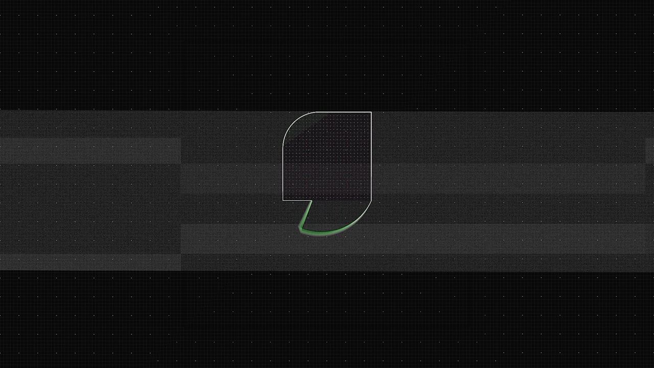 Frame from a motion design project